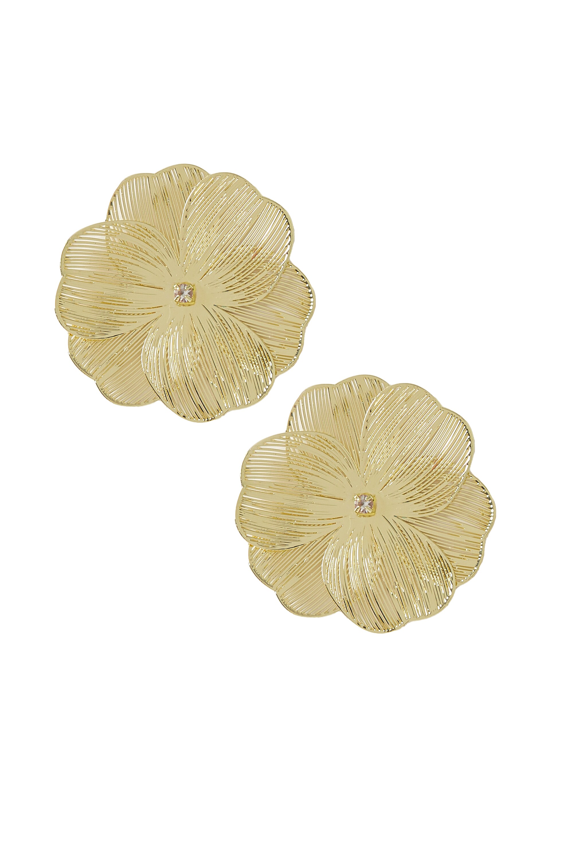 Earrings floral madness - Gold color h5 